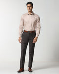 Brown Luxe Technowaist Solid Trouser - Lamborghini