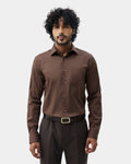 Brown Printed Shirt - Basis