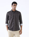 Brown Printed Shirt - Rehux
