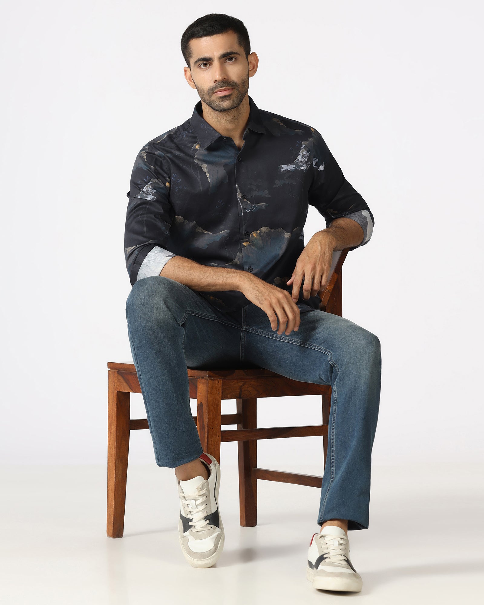 Brown Printed Shirt - Rodion