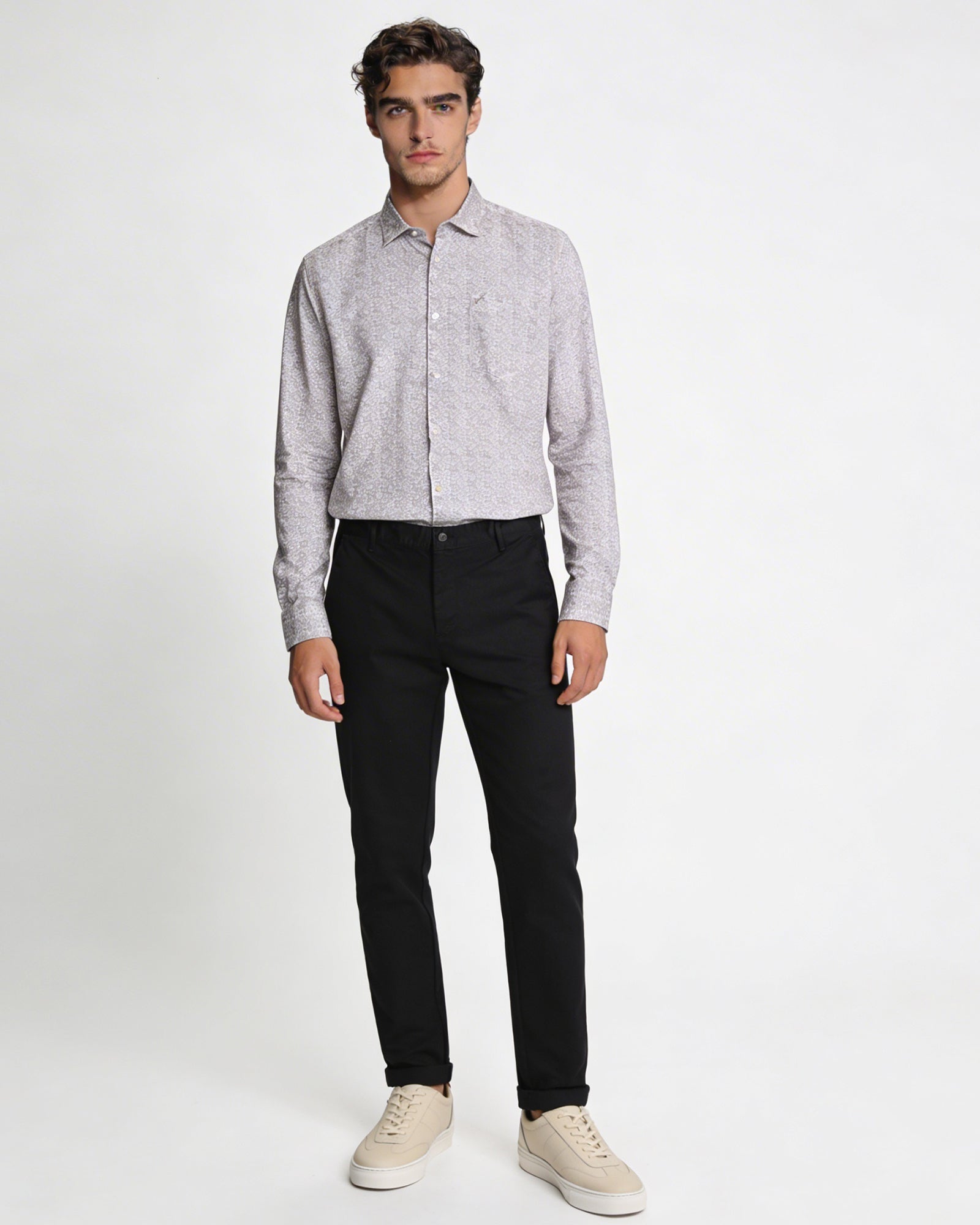 Brown Printed Shirt - Thomas