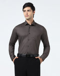 Brown Printed Shirt - Welkon