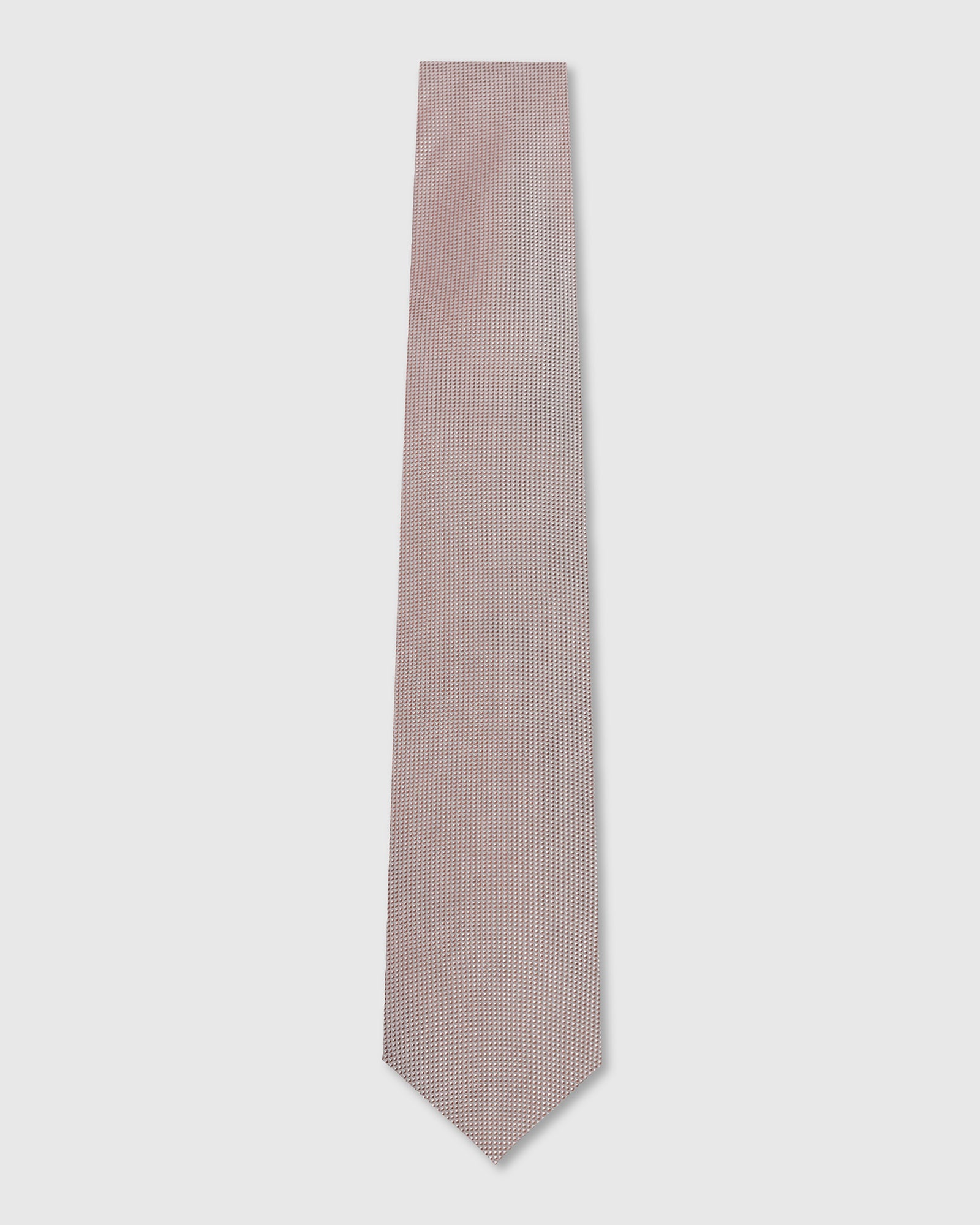 Brown Silk Jacquard Tie - Wolle