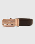 Leather Brown Solid Belt - Wolfgang