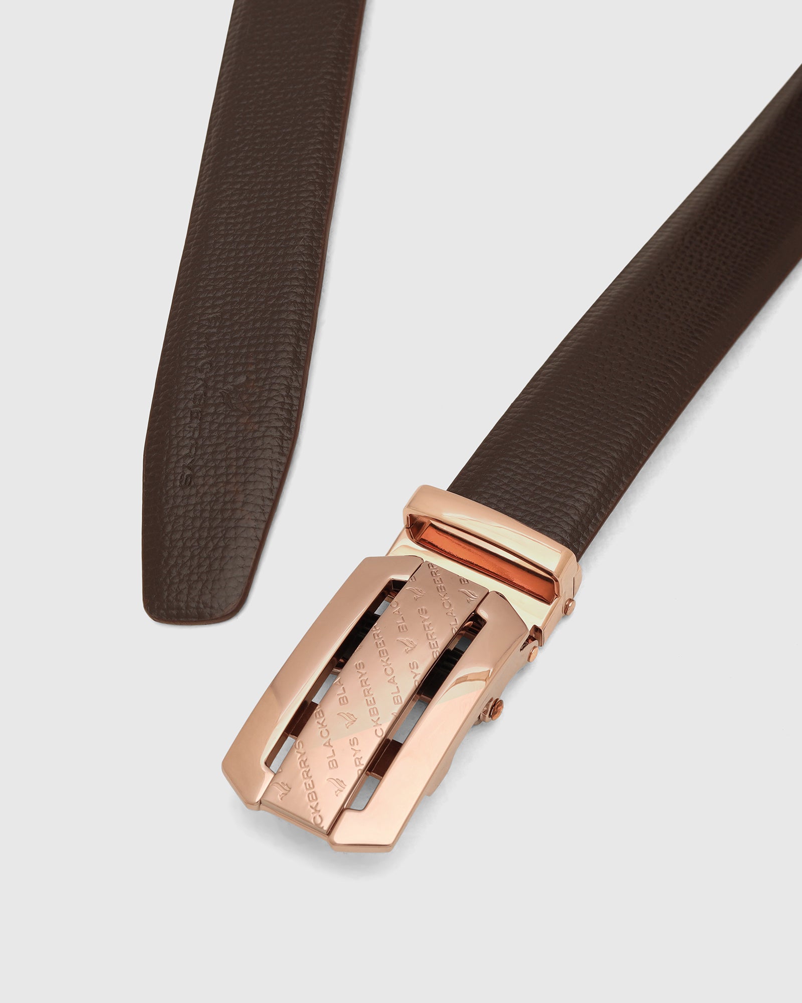 Leather Brown Solid Belt - Wolfgang