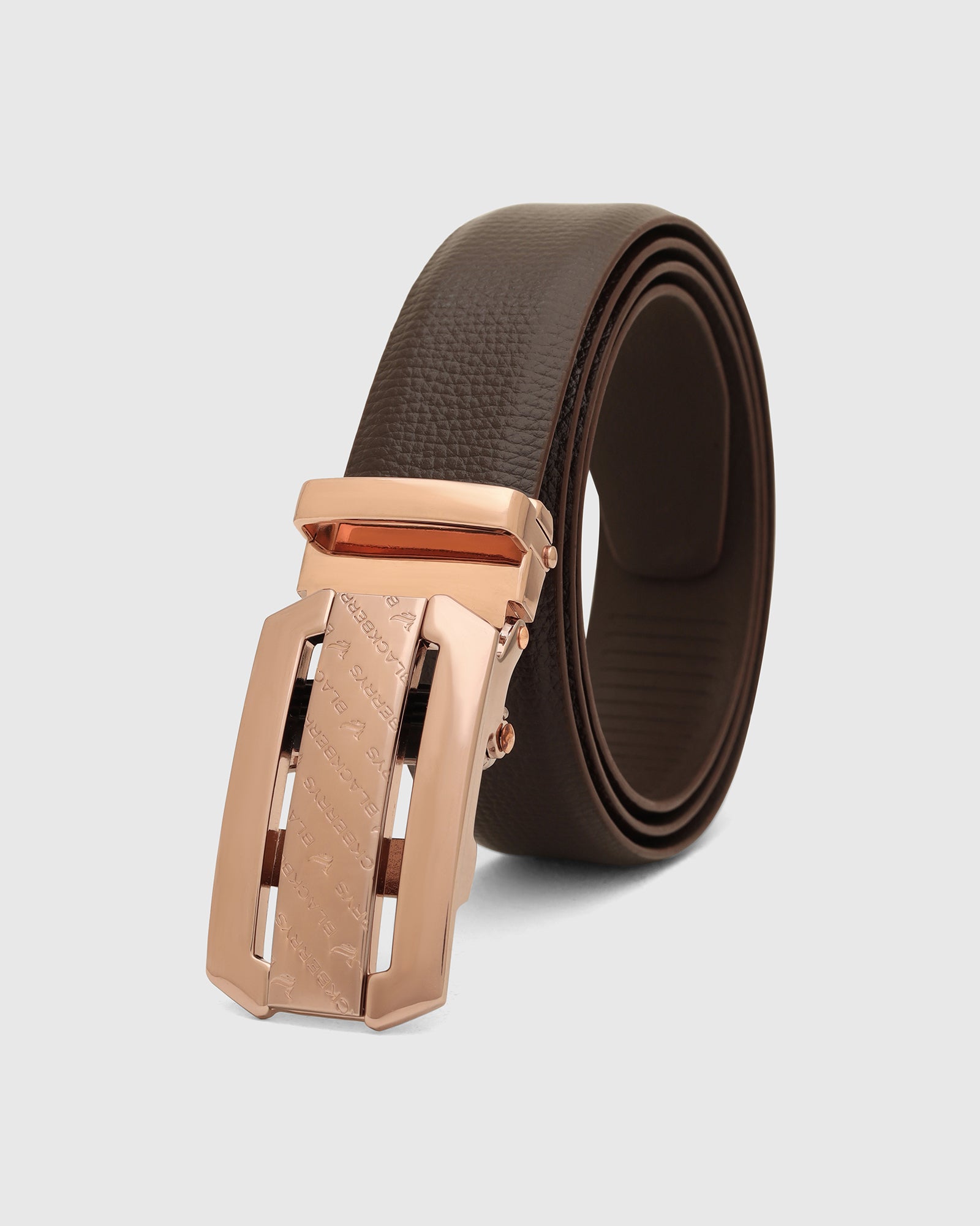 Leather Brown Solid Belt - Wolfgang