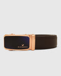 Leather Brown Solid Belt - Wrenley