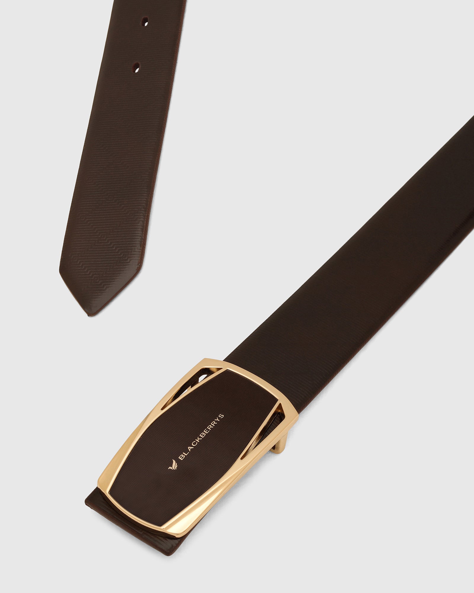 Leather Brown Solid Belt - Wynne