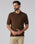 Brown Solid Polo - Yuto