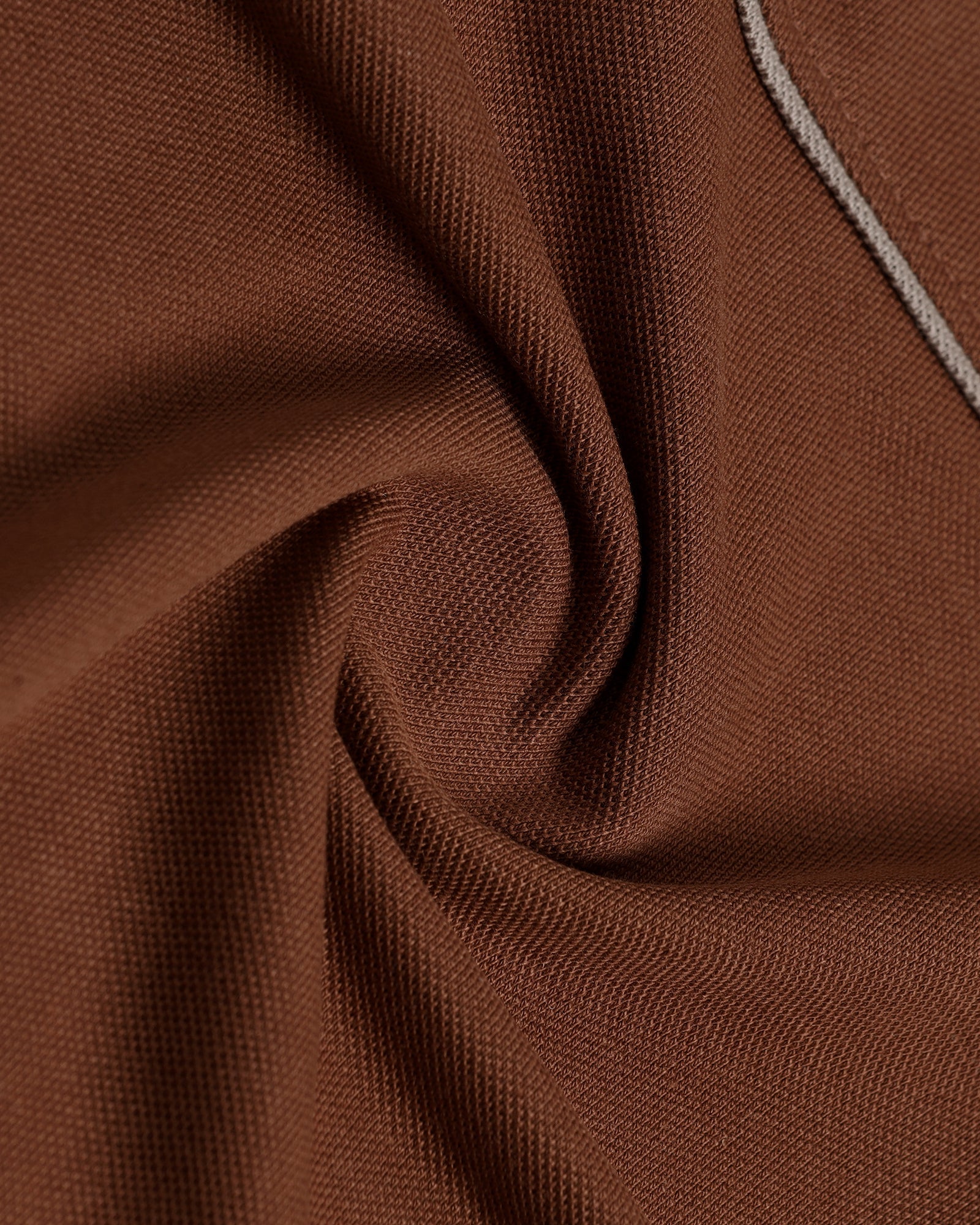 Brown Solid Polo - Rhoda