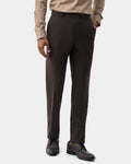 Brown Solid Trouser - Donny