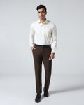 Brown Solid Trouser - Kings