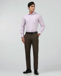 Brown Solid Trouser - Luis