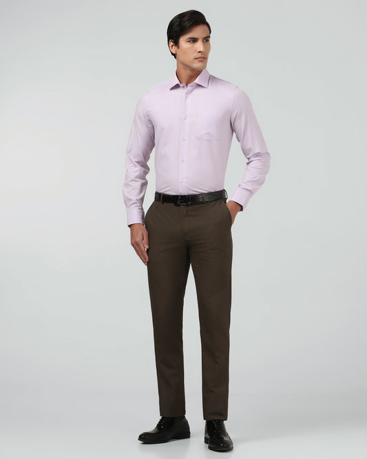 Brown Solid Trouser - Luis