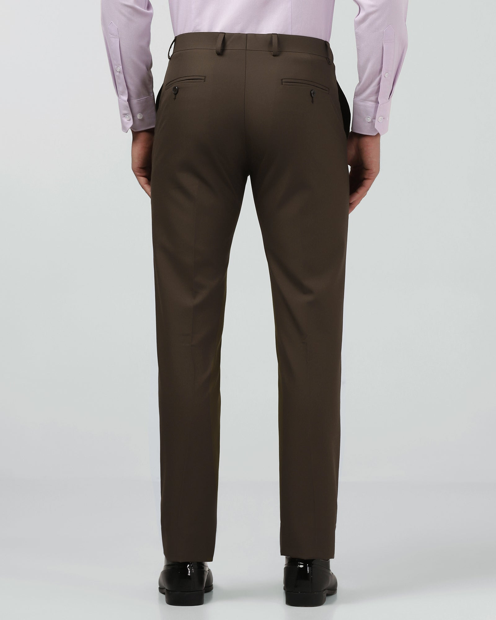 Brown Solid Trouser - Luis