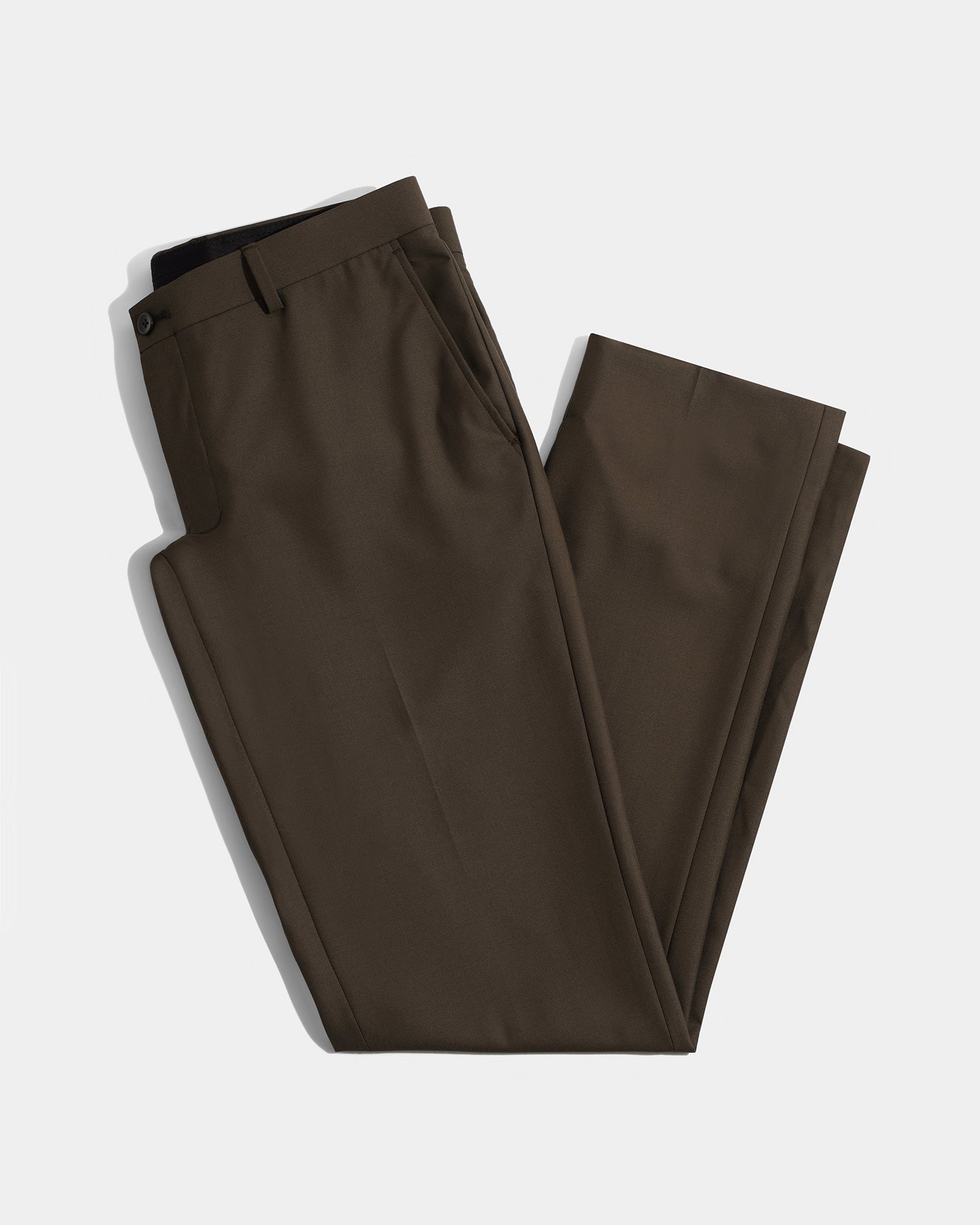Brown Solid Trouser - Luis