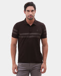 Brown Stripe Polo - Clint