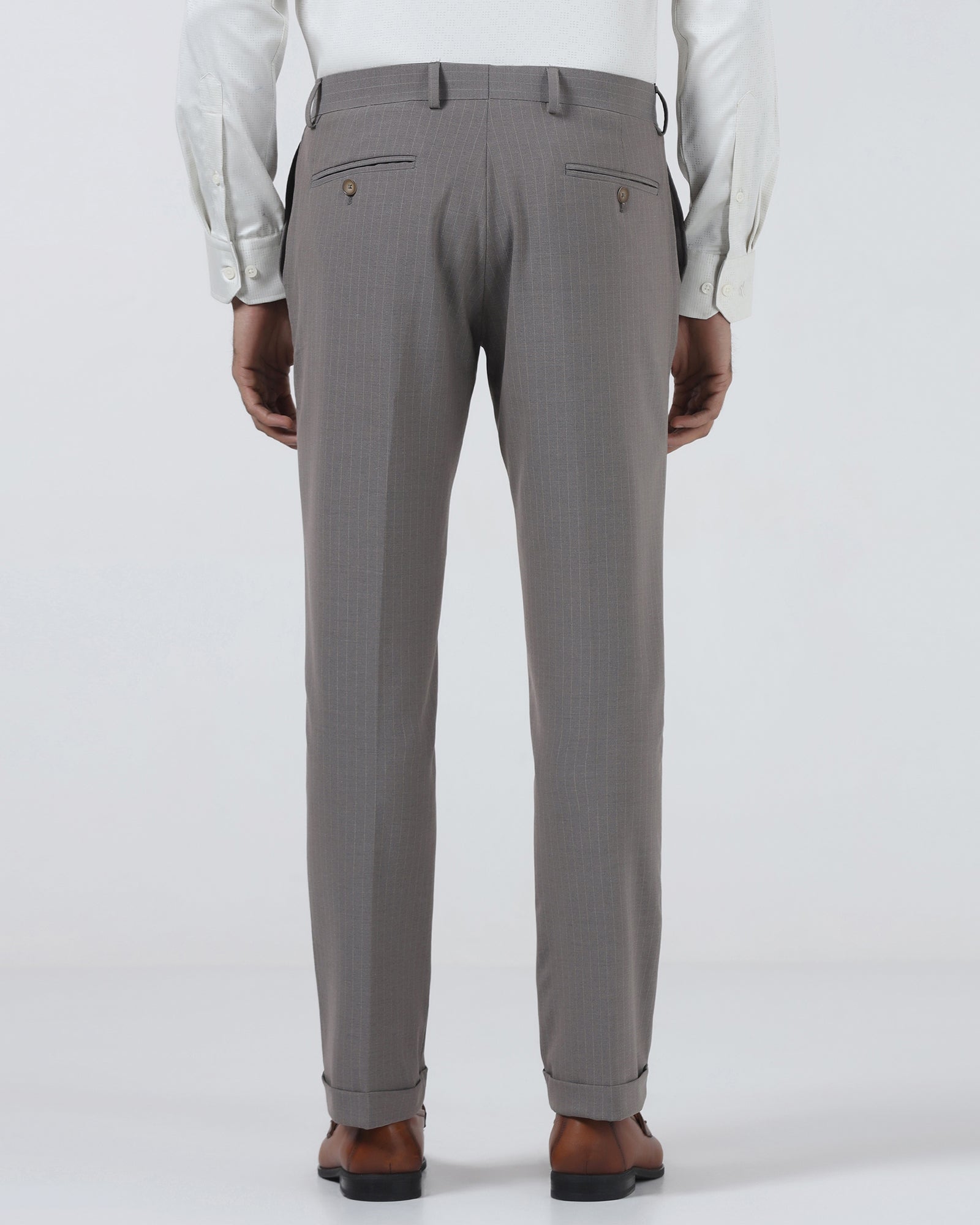 Brown Stripe Trouser - Warren