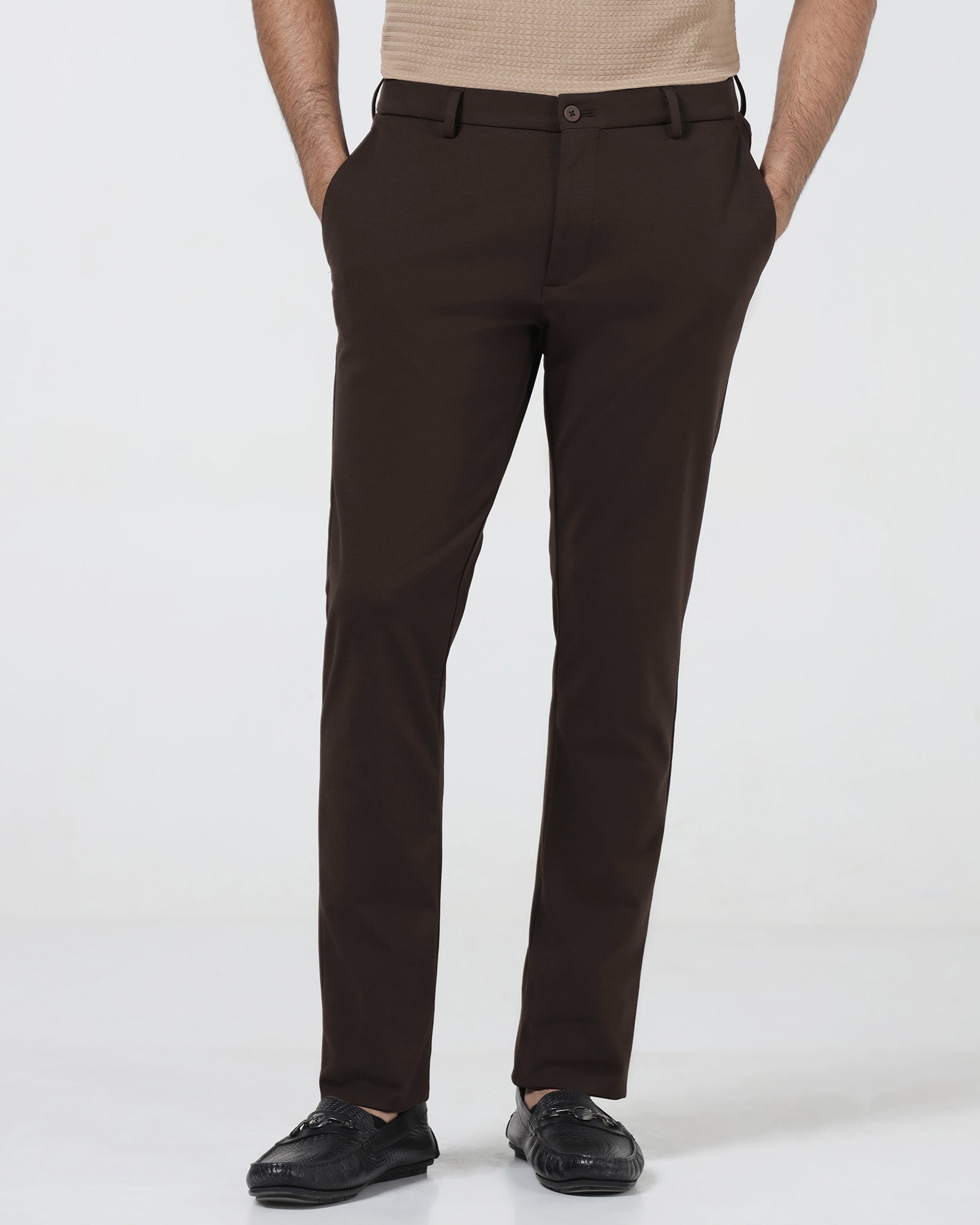 Brown TechPro Solid Khakis - Ziea