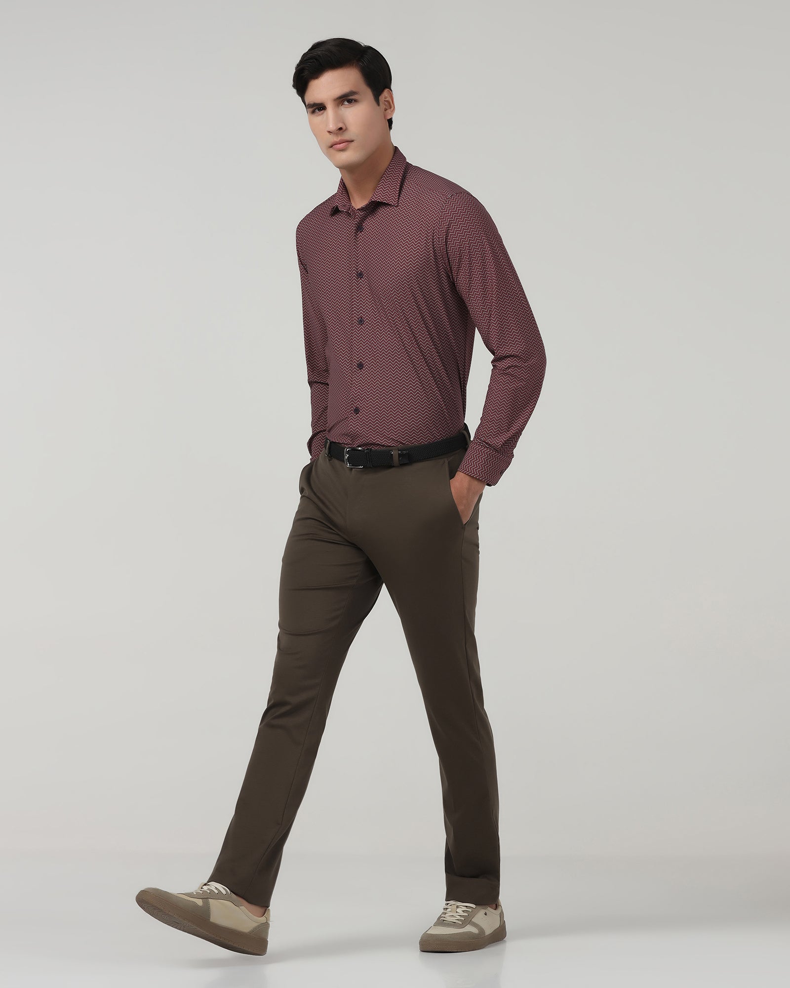 Brown TechPro Solid Trouser - Explorer
