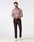 Brown Techpro Textured Khakis - Sandy