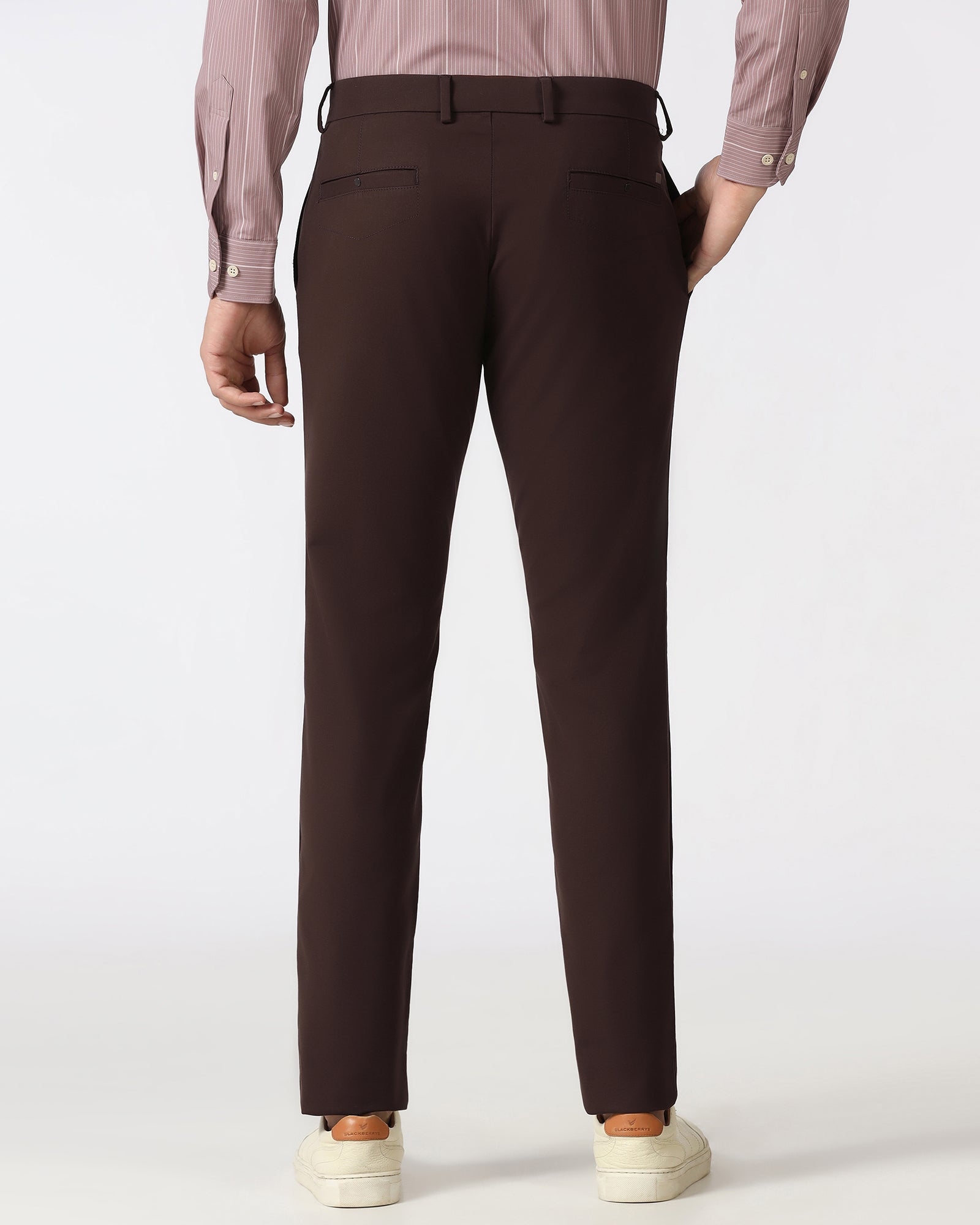 Brown Techpro Textured Khakis - Sandy