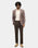 Brown Textured Blazer - Mit