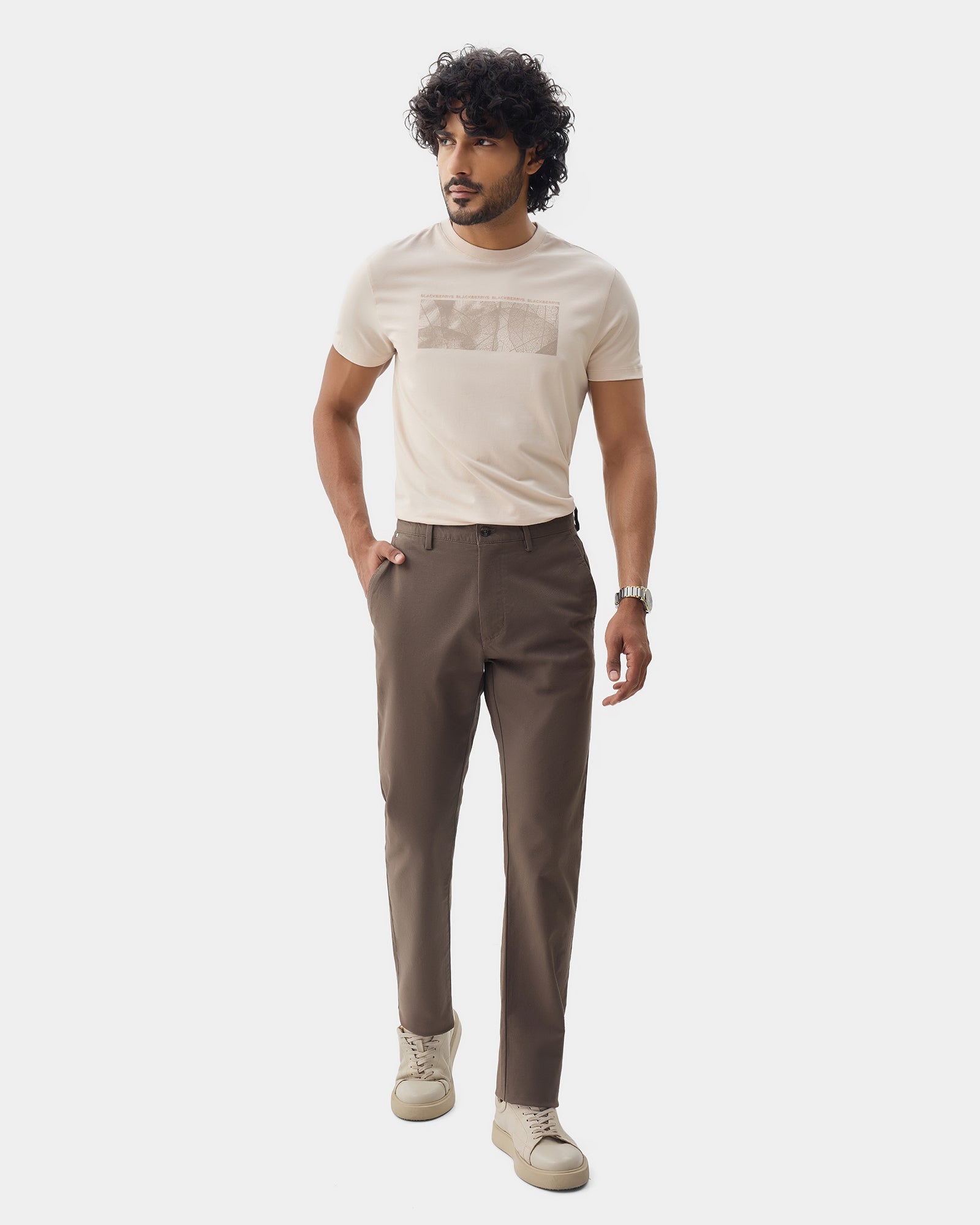 Brown Textured Khakis - Eiger