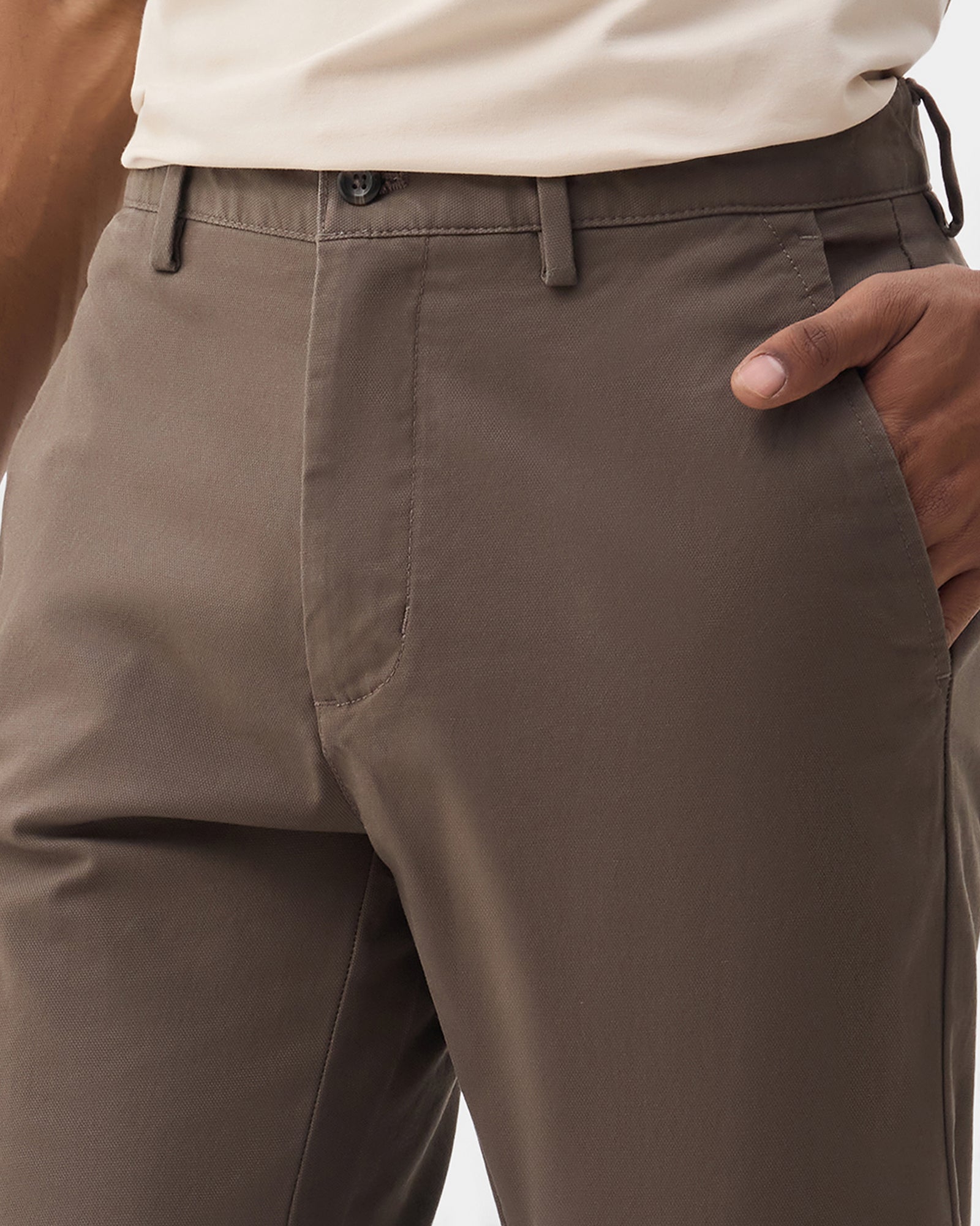 Brown Textured Khakis - Eiger
