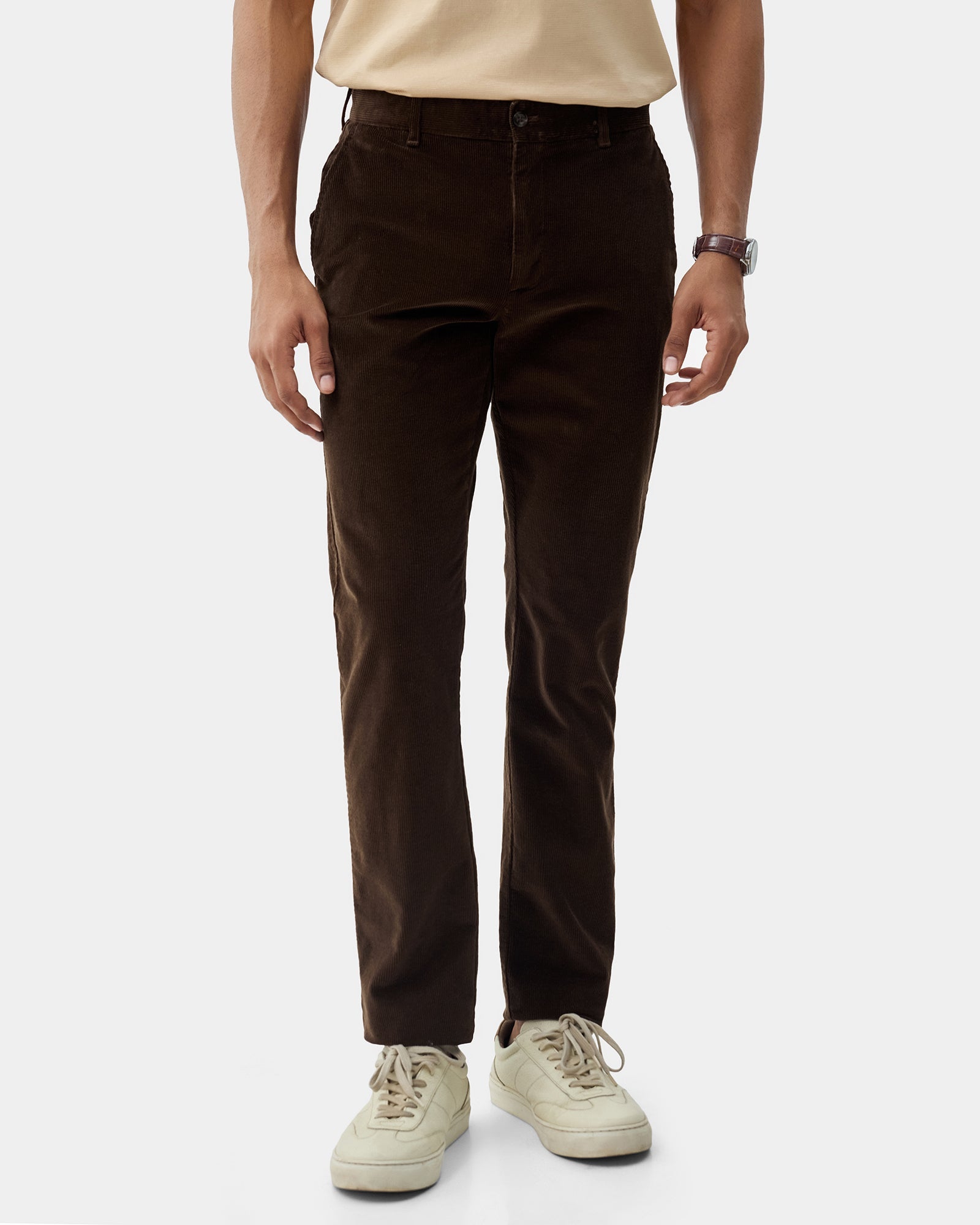 Brown Textured Khakis - Pamir