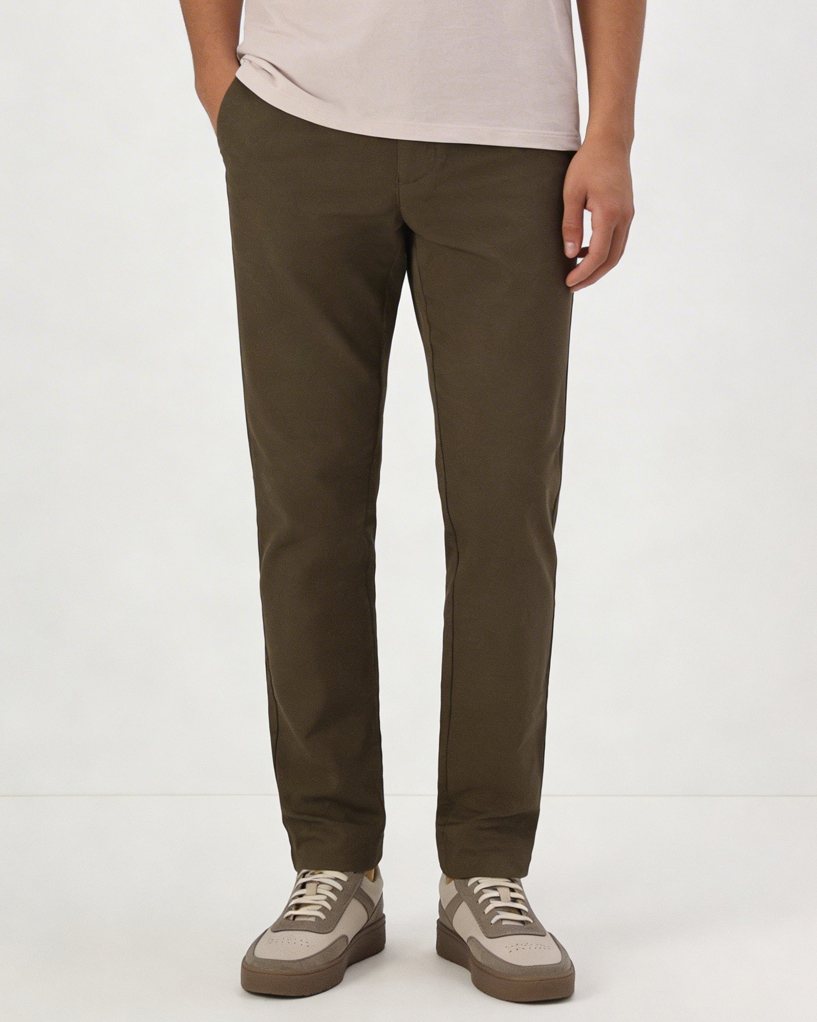 Brown Textured Khakis - Perch