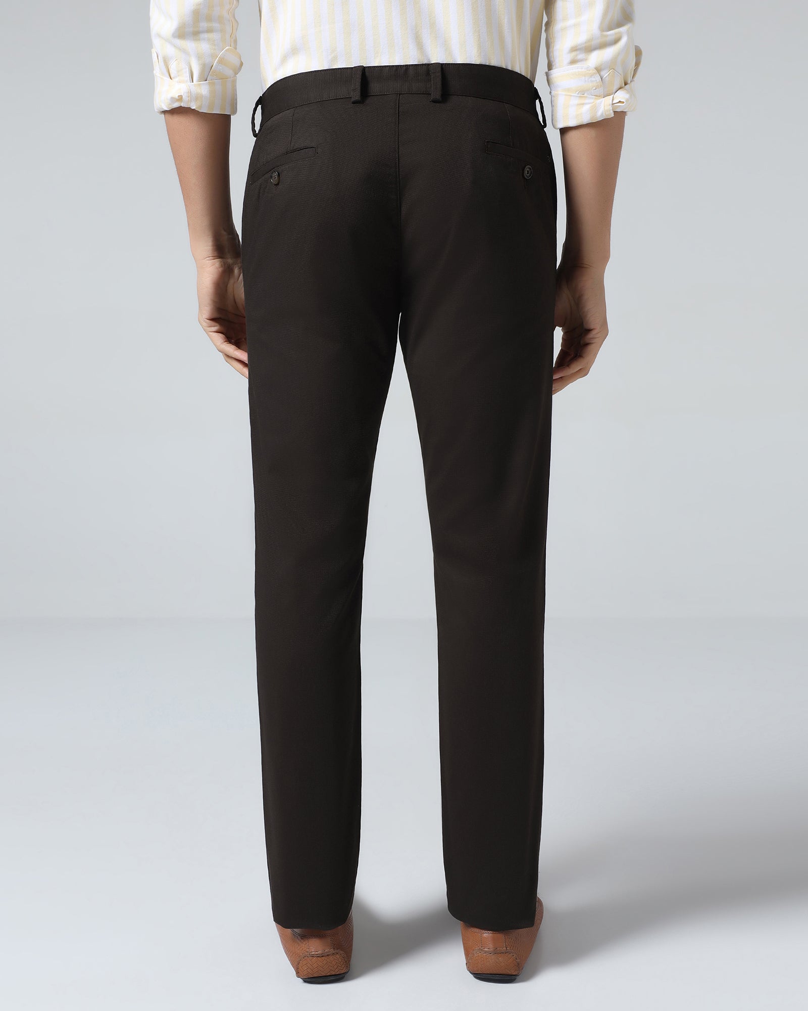 Brown Textured Khakis - Portico