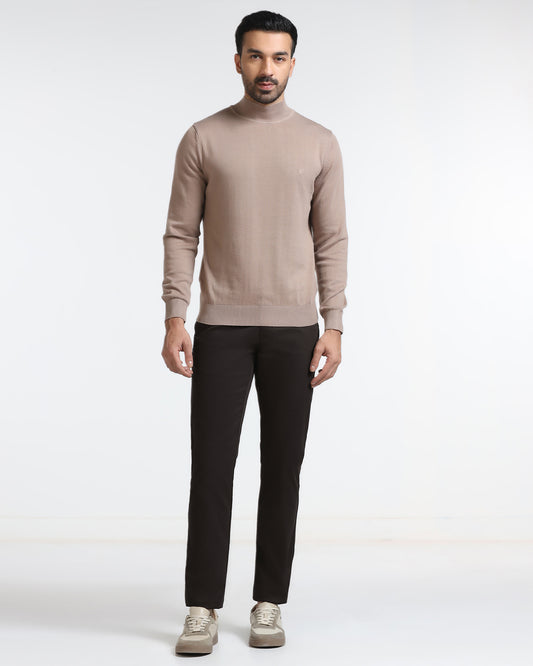 Brown Textured Khakis - Ural