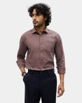 Brown Textured Shirt - Caty