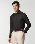 Brown Textured Shirt - Robin