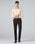Brown Textured Trouser