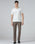 Brown Textured Trouser