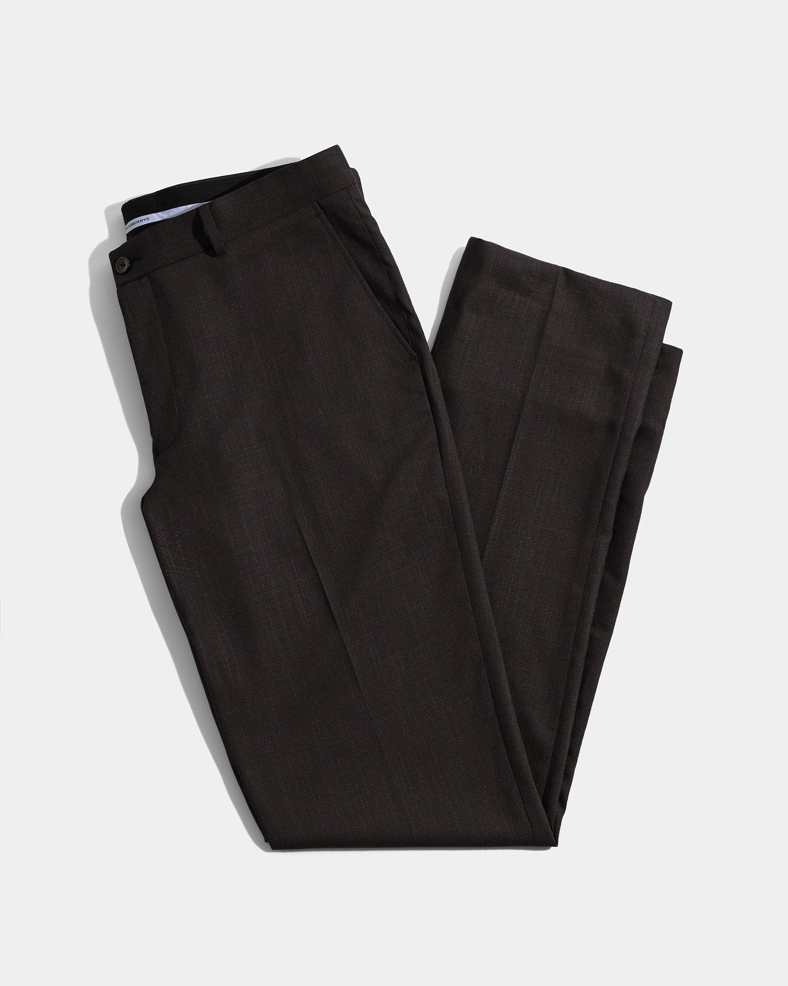 Brown Textured Trouser - Simon