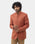 Rust Solid Linen Bandhgala - Yumi