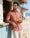 Peach Half Sleeve Linen Solid Shirt - Cleo