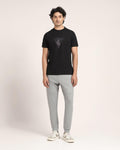 Casual Grey Solid Jogger - Roddy