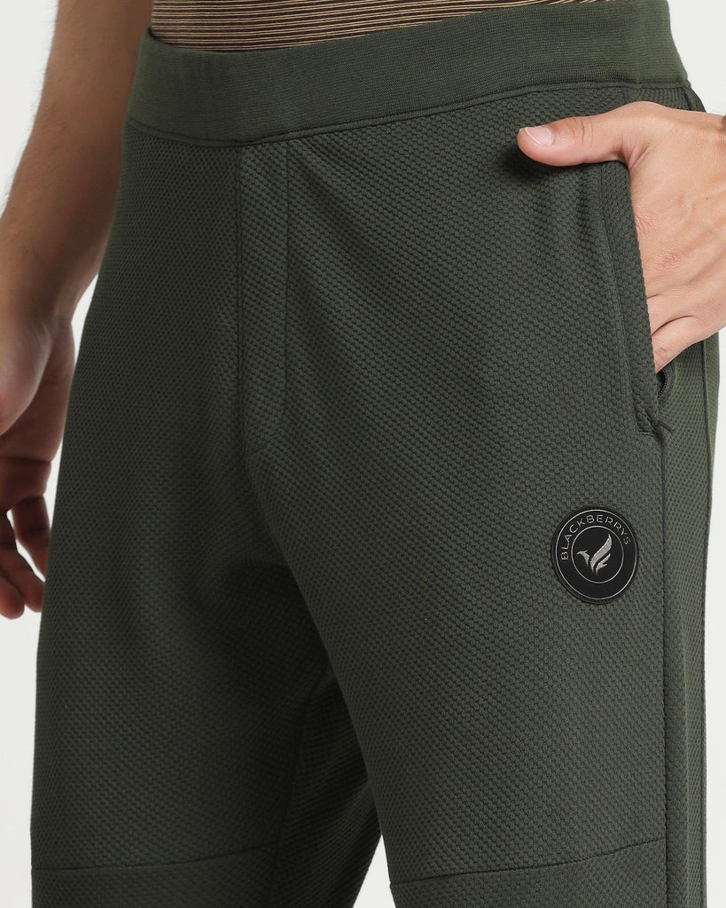 Casual Olive Solid Jogger - Roddy