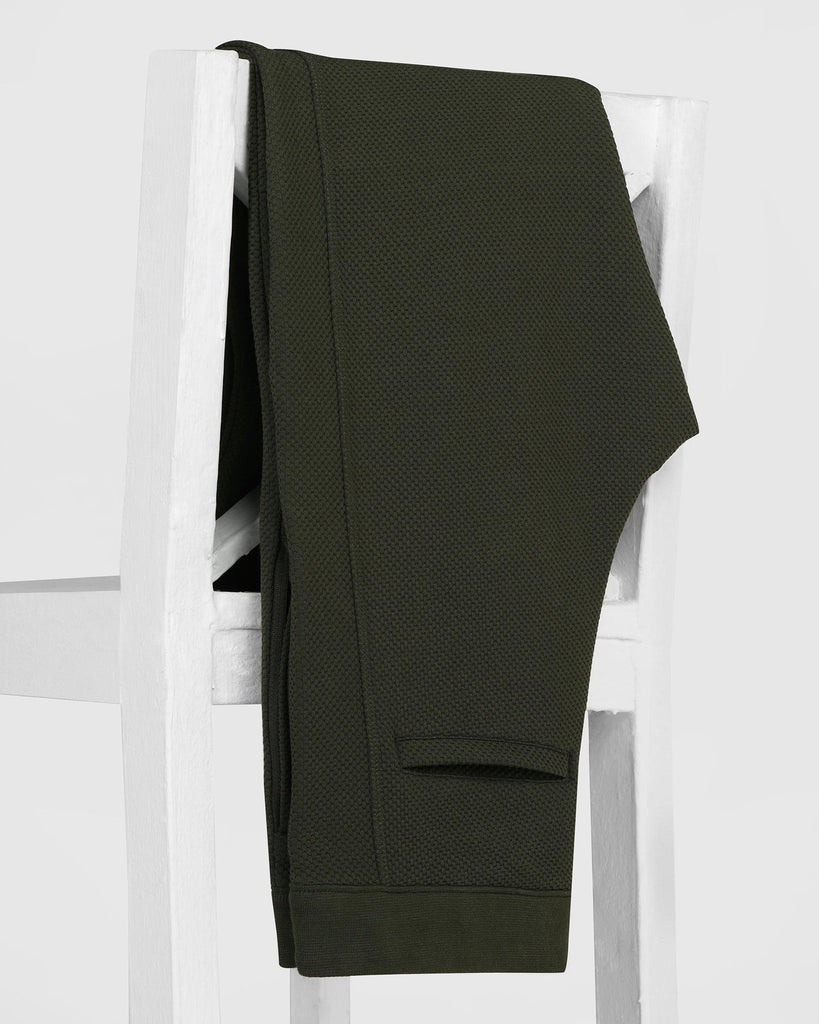 Casual Olive Solid Jogger - Roddy