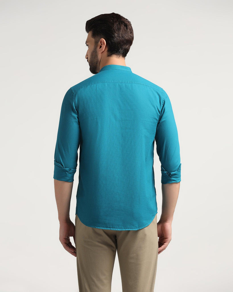 Casual Teal Solid Shirt - Colt