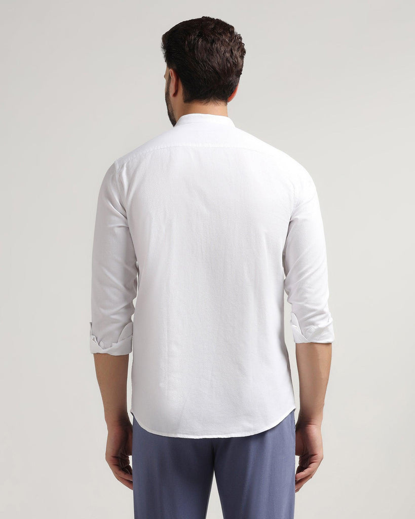 Casual White Solid Shirt - Colt