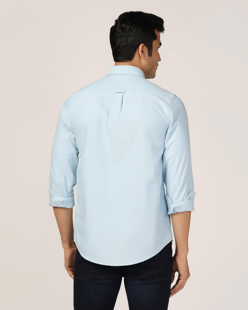 Casual Aqua Solid Shirt - Molly