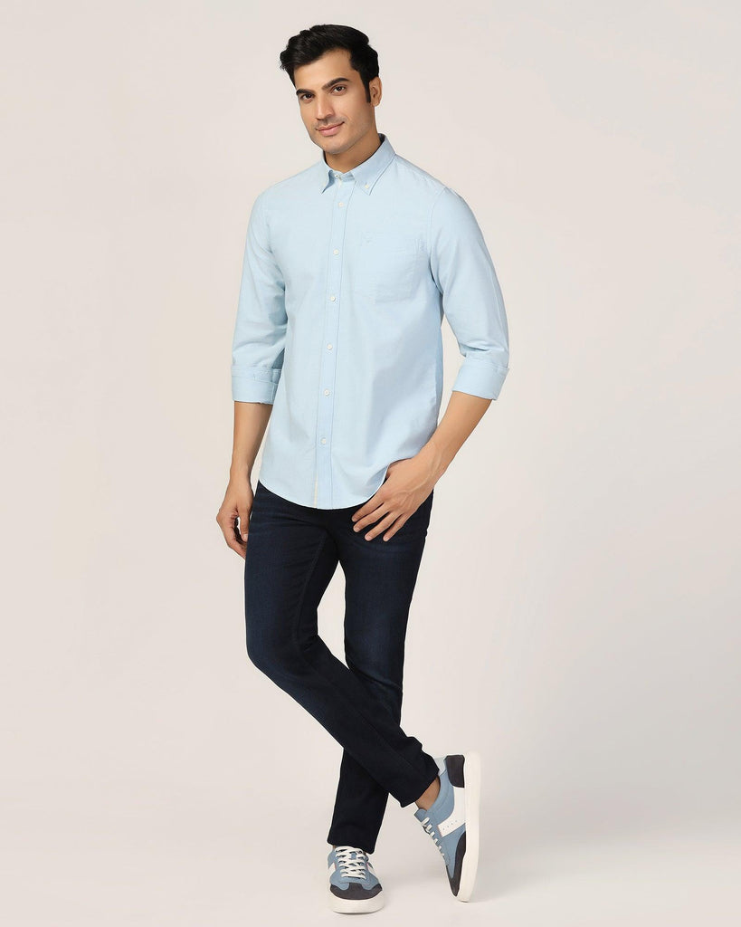 Casual Aqua Solid Shirt - Molly