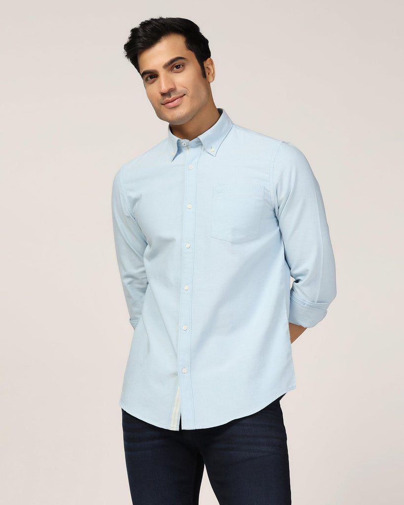 Casual Aqua Solid Shirt - Molly