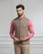 Bandhgala Casual Brown Solid Waistcoat - Canford