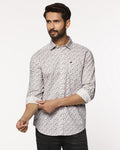Casual Beige Printed Shirt - Ryder